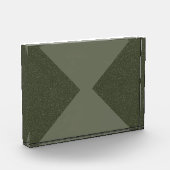 Moss Green omgekeerd x acryl fotoblok (Links)