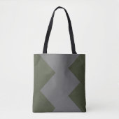 Moss Green Pattern Canvas tas (Voorkant)