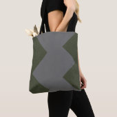 Moss Green Pattern Canvas tas (Dichtbij)