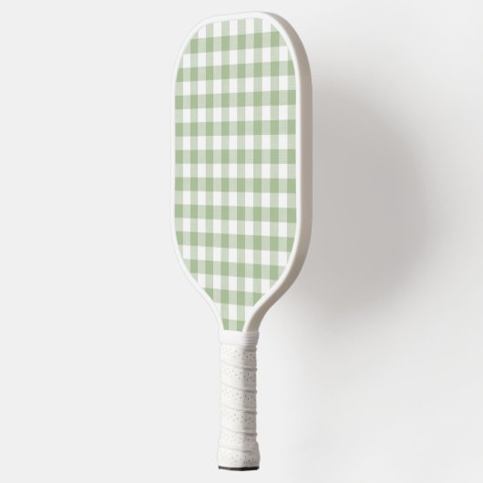 Moss Green Preppy Gingham Pickle Ball Pickleball Paddle (Links)