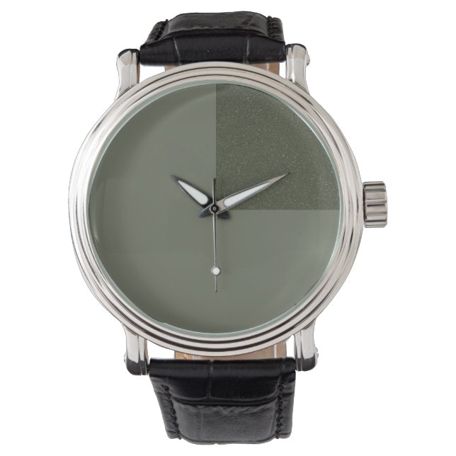 Moss Green Quarter Horloge – Aangepaste Face eWatc (Voorkant)