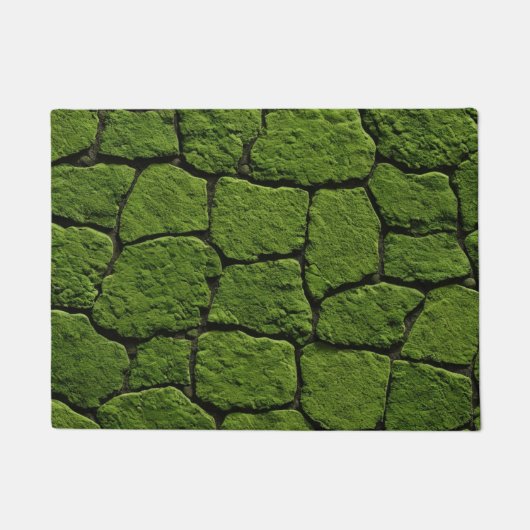 Moss Green Rocks Deurmat (Voorkant)