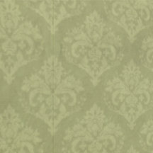 Moss Green Shabby Chic Damask Antiek Vintage