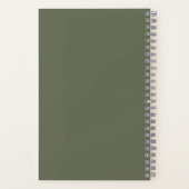 Moss Green Sketchbook – Bottom Split Notitieboek (Achterkant)