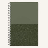 Moss Green Sketchbook – Bottom Split Notitieboek (Voorkant)