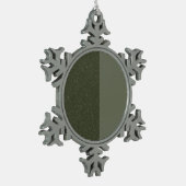 Moss Green Snowflake Ornament –  (Links)
