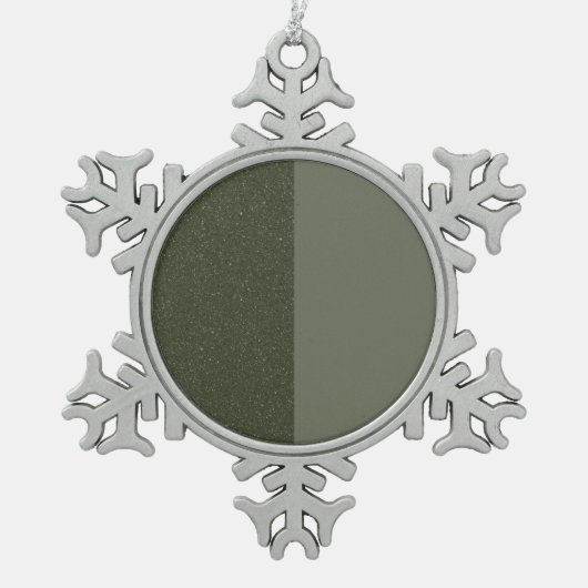 Moss Green Snowflake Ornament –  (Voorkant)