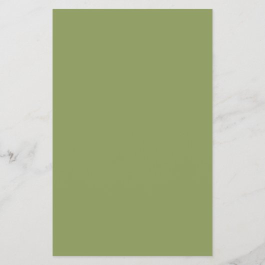 Moss Green Solid Color Flyer (Achterkant)