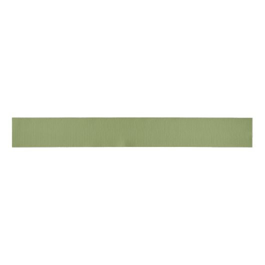 Moss Green Solid Color Grosgrain Lint (Voorkant)