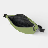 Moss Green Solid Color Heuptasje (Open)