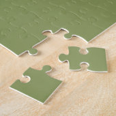 Moss Green Solid Color Legpuzzel (Zijkant)