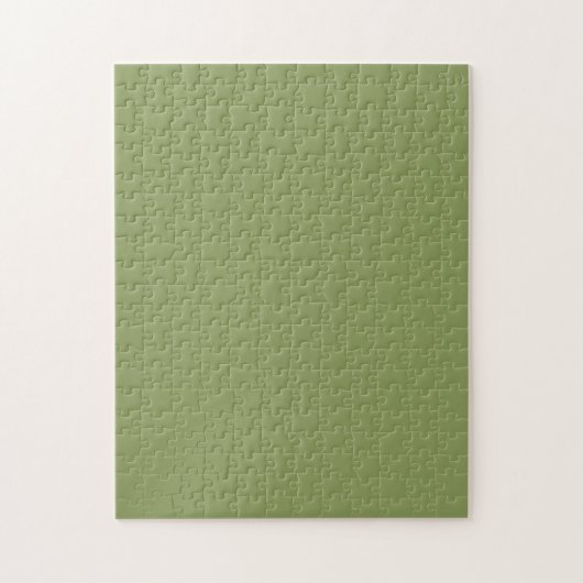 Moss Green Solid Color Legpuzzel (Verticaal)