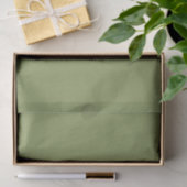 Moss Green Solid Color Tissuepapier (Geschenk)
