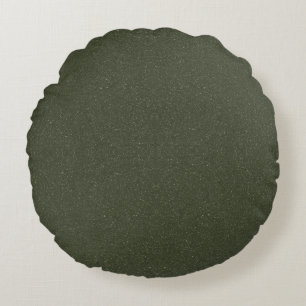 Moss Green Sparkle Ronde Sierkussen – Aanpassen Rond Kussen