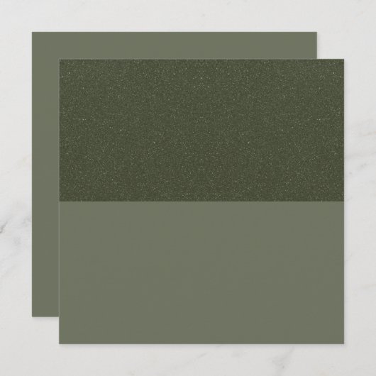 Moss Green Speckle Flat Note Kaart –  Notitiekaartje (Voorkant / Achterkant)