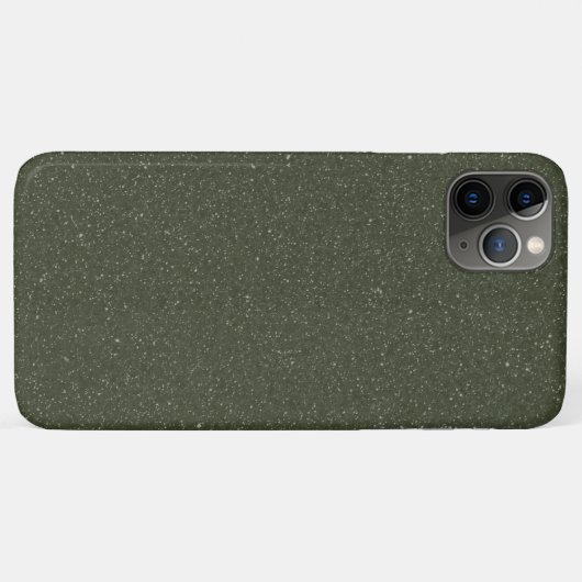 Moss Green Speckle iPhone Case (Achterkant (horizontaal))