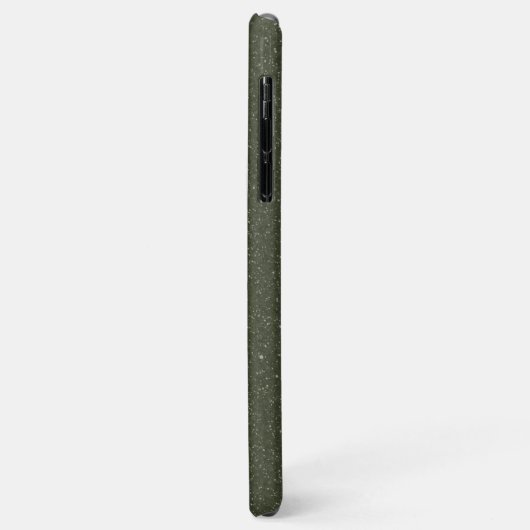Moss Green Speckle iPhone Case (Achterkant/links)