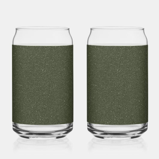 Moss Green Speckled Drinkware Set Blikvorm Glas (Voorkant)