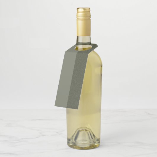 Moss Green Split Bottle Hanger Label – (Schuin)