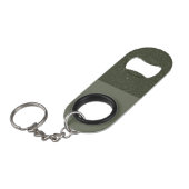 Moss Green Split Bottle Opener Sleutelhanger (Aang Mini Flessenopener (Voorkant Gekanteld)