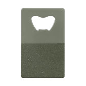 Moss Green Split Bottle Opener – Textured & Smooth Creditkaart Flessenopener (Achterkant)