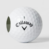 Moss Green Split Design Golfbal – Aanpasbaar Golfballen (Logo)