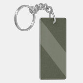 Moss Green Split Diagonale Sleutelhanger -  (Voorkant Links)