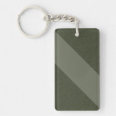Moss Green Split Diagonale Sleutelhanger -  (Voorkant)