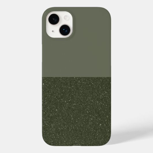 Moss Green Split iPhone 14 Plus Hoesje – Aanpassen (Achterkant)