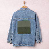 Moss Green split-panel jeans aanpassen Denim Jacket (Hangar)