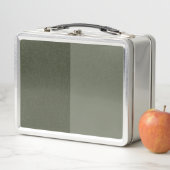Moss Green Split Panel Metal Lunchbox – Aanpassen (In situ)