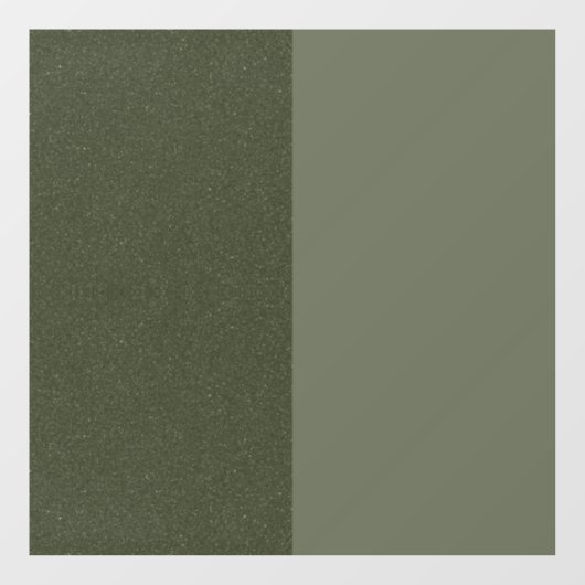 Moss Green Split-Panel Window Cling –  Raamsticker (Vel)