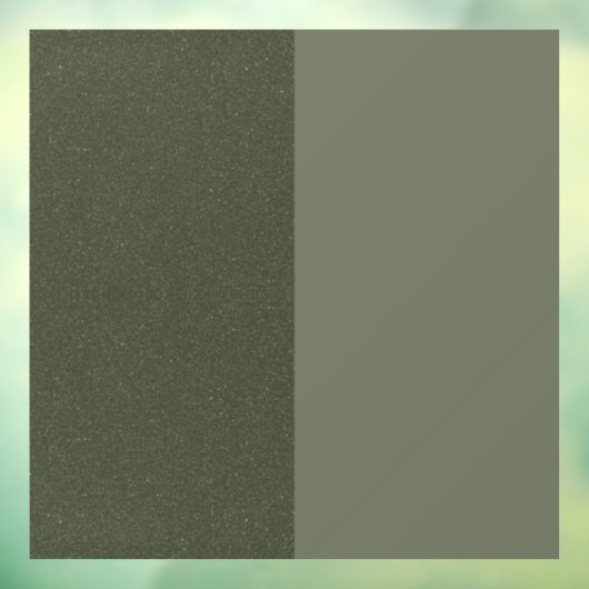 Moss Green Split-Panel Window Cling – Raamsticker (Vel 3)