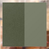 Moss Green Split-Panel Window Cling –  Raamsticker (Vel 2)