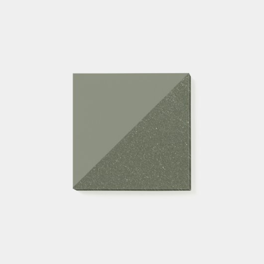 Moss Green Split Pattern Sticky Post-It Notes (Voorkant)