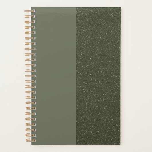  Moss Green Split Planner (Voorkant)