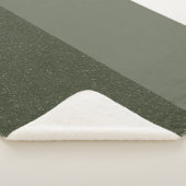 Moss Green Split Sherpa Blanket Deken (3/4)