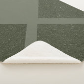 Moss Green Split Sherpa Blanket Deken (3/4)