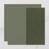 Moss Green Split-Speckle Flat Note Kaart (Aangepas Notitiekaartje (Voorkant / Achterkant)
