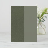 Moss Green Split Texture Flat Program – Aanpassen Programmakaart (Staand voorkant)
