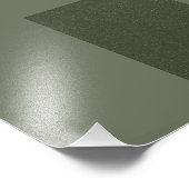 Moss Green Split Texture Poster Afdrukken – Aanpas (Hoek)