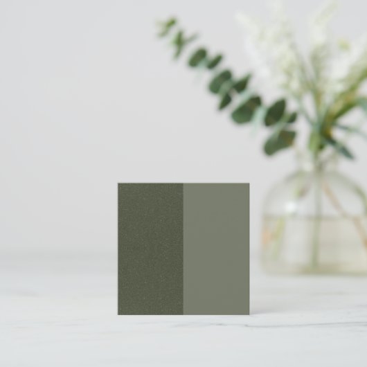 Moss Green Split Texture Referral Kaart – Aanpasse (Staand voorkant)