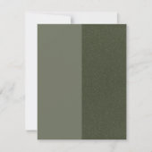 Moss Green Split Textured Flat Sla de datum Kaart (Voorkant)
