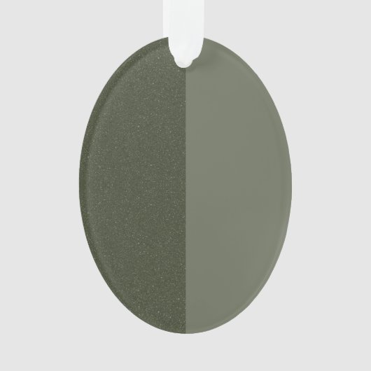 Moss Green Split Textuur Acryl Ornament (Custom) (voorkant)
