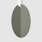 Moss Green Split Textuur Acryl Ornament (Custom) (voorkant)
