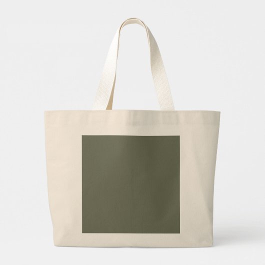 Moss Green Split Textuur Canvas tas -  (Achterkant)