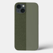 Moss Green Split Textuur iPhone 13 Hoesje - Aangep (Achterkant)
