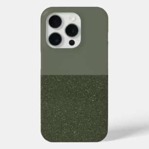 Moss Green Split Textuur iPhone 15 Pro Hoesje Aang