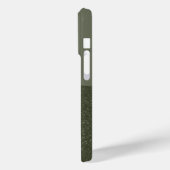 Moss Green Split Textuur iPhone 15 Pro Hoesje Aang (Achterkant / Links)