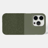 Moss Green Split Textuur iPhone 15 Pro Hoesje Aang (Achterkant (horizontaal))